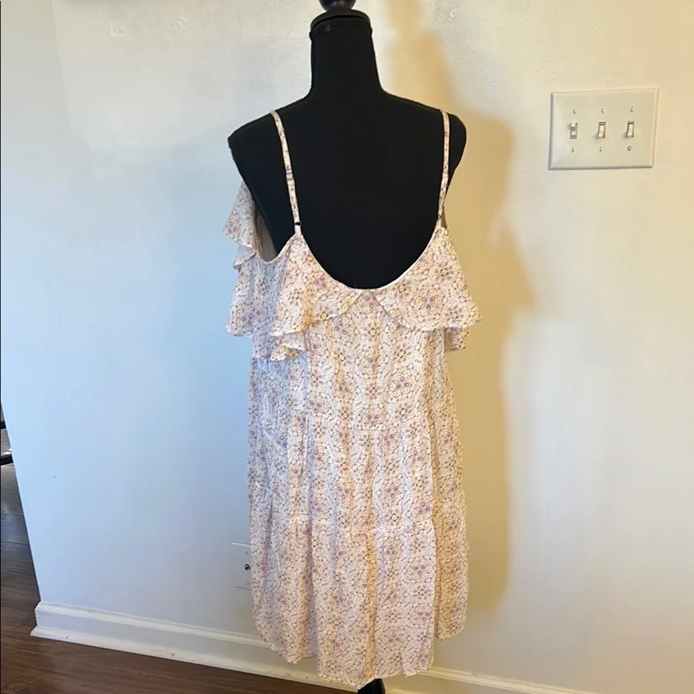 NWT Good For Life Pink Ruffled Tiered Midi Sundress